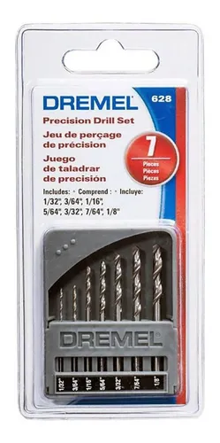 comprar Juego De 7 Brocas Mecha Acero Rapido 628 Dremel De 0,8 A 3,2