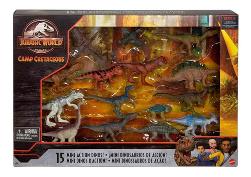 Jurassic World Pack 15 Mini Dinosaurios Campamentos 