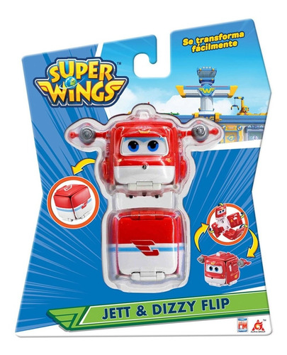 Super Wings Jett & Dizzy Flip Figura Aviones Super Wings