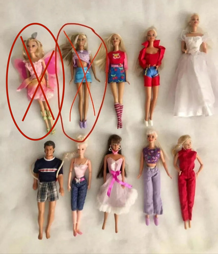 Lote De Barbies Originales 90s Muñecas (Usado)