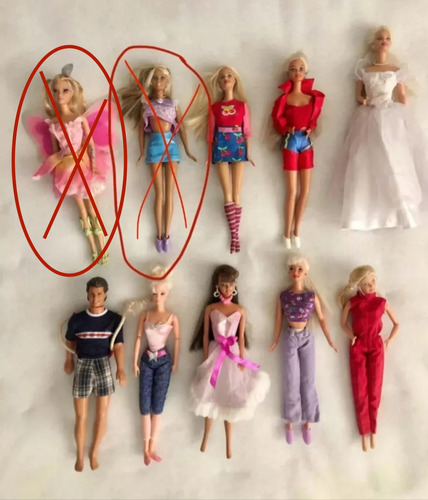  Lote De Barbies Originales 90s Muñecas