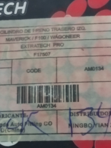 Cilindro Frenos Maverick F100 Cherokee Jeep