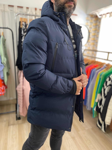 Imagen 5 de 5 de Campera Puffer Larga Inflable Impermeable Mujer The Big Shop