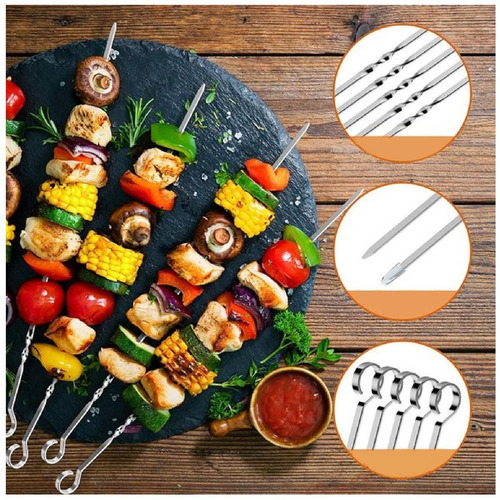Elementos De Cocina Para Asar, Mxbhl-002, 20 Pzas, 38x0.5 Cm Color Silver