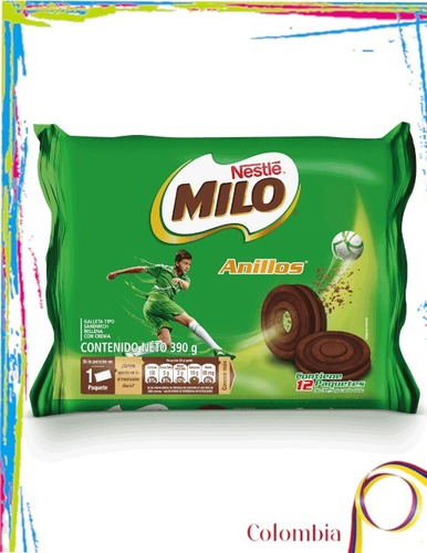 Galletas Milo Anillos Original Colombiana - Pack 12 Und