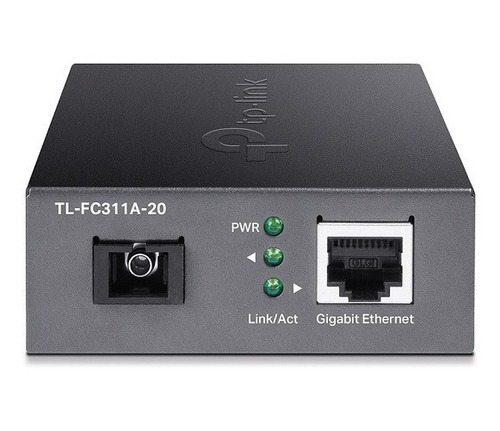 Convertidor De Medio Sm Wdm Tp-link Tl-fc311a Gigabit Sc 20k
