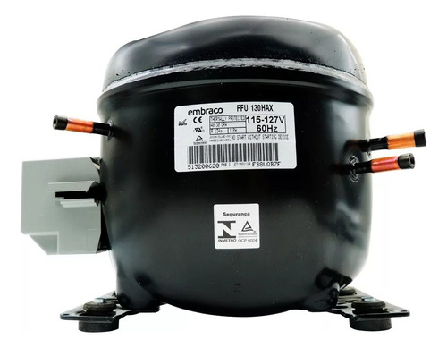 Compressor Motor Embraco Ffu130hax 1/3+ Refrigeração 127v