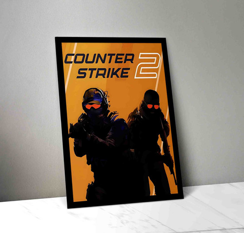 Cuadro Counter Strike 2 01 Madera & Vidrio (35x47)