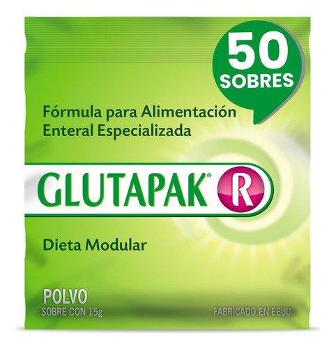 Glutapak R Caja C/50 Sobres, 15g C/u. Glutamina C/probiotico