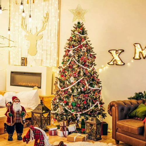 Árbol De Navidad Estrella Topper Luz Led Decoración Navideña
