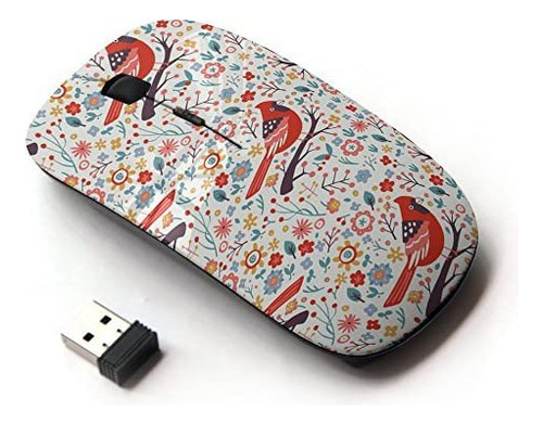 Mouse Kawaiimouse Inalambrico/rojo Girly