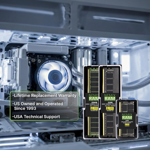 64 Gb (4x16 Gb) Ddr4-2133 Mhz Pc4-17000 Udimm 2rx8 1...
