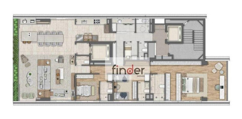 Imagem 4 de 11 de Nortis Solo Jardins Na Rua Da Consolação, 3190. Apartamento À Venda, 239 M², Varanda Gourmet, 3 Suítes, 3 Vagas E Lazer. 8 Min Estação Oscar Freire - Ap13309