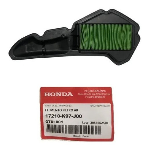 Filtro De Ar Modelo Original Pcx 2019 2020 2021 Honda