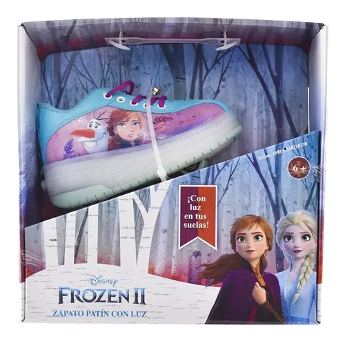 Tenis Pat n Ni a Frozen Con Luz Anna Y Elsa