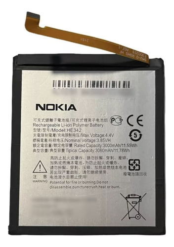 Bateria Compatible Para Nokia 5.1 Plus He342 Fact A/b