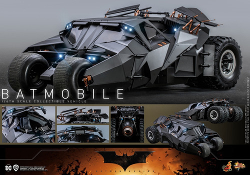 Batmobile Batimóvil Tumbler The Dark Knight Batman Hot Toys