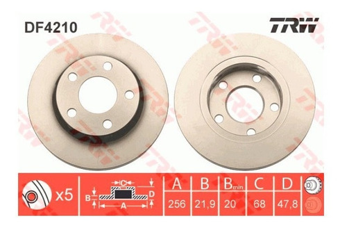 Par Disco De Freio Tras. Audi A4 2.8 Sedan 1995-2002 B5