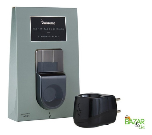 Imagem 1 de 3 de Aromatizador Difusor Elétrico Tomada Black Via Aroma