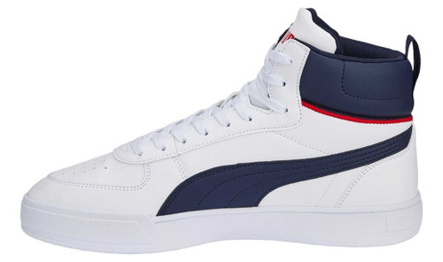 Imagen 1 de 4 de Tenis Puma Caven Mid Caballero Blanco/azul Mod.38584303 Orig