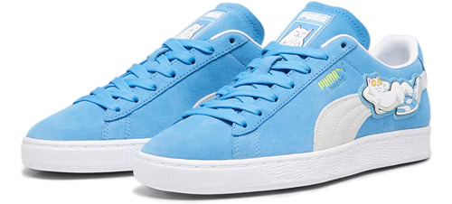 Zapatillas Puma Mujer Suede Ripndip 393537 01 Celeste