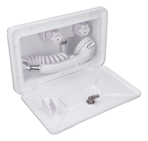 Kit De Ducha Exterior Con Manguera Retráctil De 1,5 M Y Grif