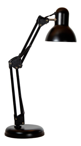 Imagen 5 de 10 de Lámpara Escritorio Flexible Ajustable Negro E27 40w 1 Luz