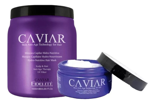 Pack Mascara Fidelite Caviar Hidro Nutritiva X250g + X1000g