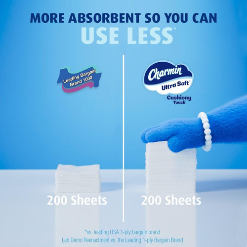 Papel Higiénico Charmin Ultra Soft Cushiony Touch, 24...