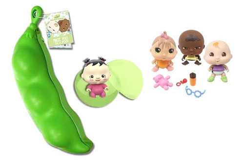 5 X Figuras Pea Pod Babies Arvejitas Sorpresa Coleccionables