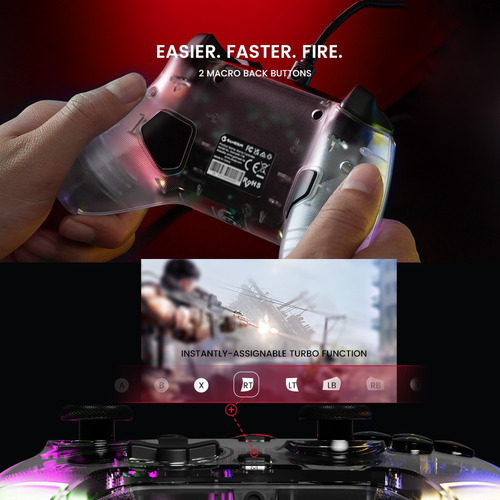 Control Gamesir Kaleid T4 Alambrico P/ Pc, Switch Y Android