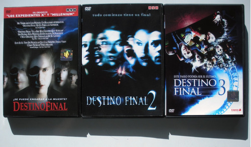 Dvd - Destino Final - Lote 1,2 Y 3 Dir. James Wong