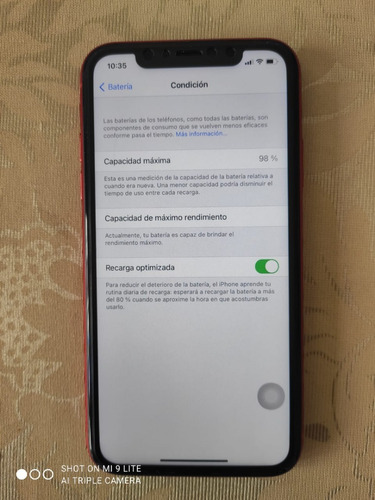 iPhone XR 64 Gb Red Garantía Apple Feb 2021