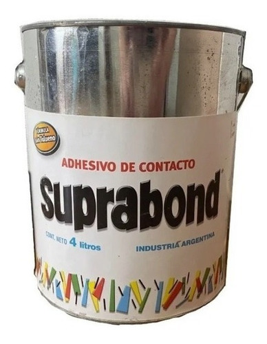 Adhesivo Suprabond De Contacto Sin Tolueno - Lata 4 Litros