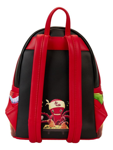 Mochila Pequeña Boo Monsters Inc Color Negro Diseño De La Tela Lisa