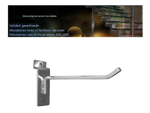 Ganchos Exhibidor Tipo Blister En Acero Inoxidable Packs 6