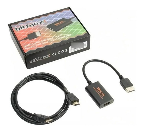 Adaptador Hdmi Para Sega Dreamcast Bitfunx Novo E Garantia