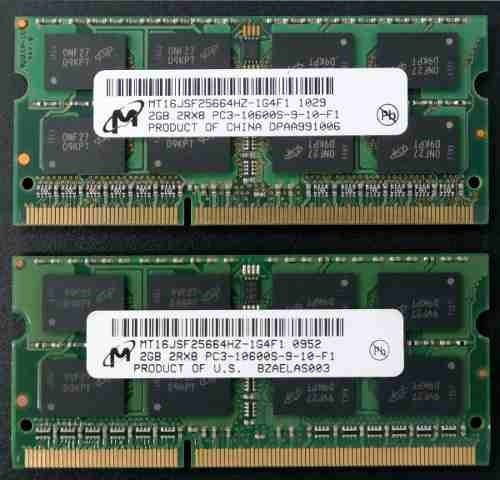 Memoria RAM  2GB 1 Micron MT16JSF25664HZ-1G4F1