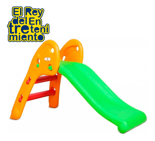 Imagen 3 de 9 de Tobogán Infantil Plástico Plegable Niño +2 Pisos Goma El Rey