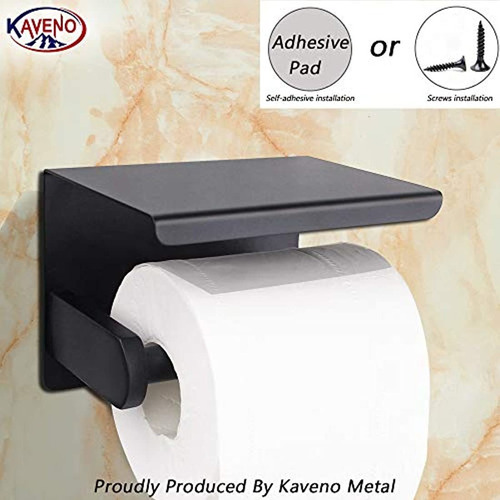 Soporte De Papel Higiénico Kaveno Con Estante Para Teléfono,