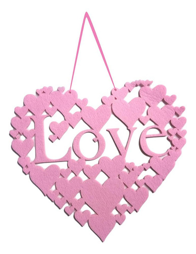 Cartel Romántico Para Colgar Decoración De San Valentín