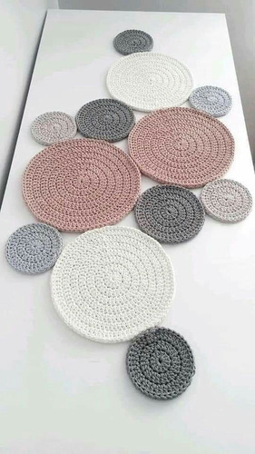 Imagen 3 de 5 de Caminos De Mesa Crochet De 1,50m