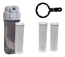 Comprar Filtro Para Instalar Embaixo De Pia 1u002F2 Com 2 Refis Avulso Cor Cinza