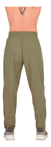Jogger Hombre Verde Cintura Elástica 914-55