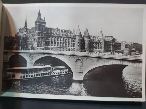 Antiguo Álbum De Fotos Postales Paris (Usado)
