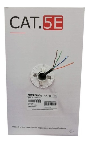 Cable Utp Exterior 5e Cobre 305m Ds-1ln5eo-uu/e Hikvision