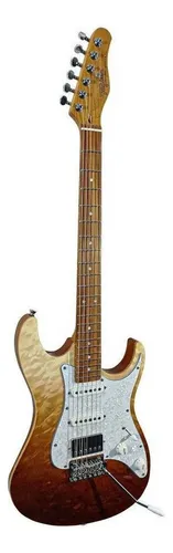 Guitarra eléctrica Tagima Classic Series Stella DW de arce/caoba 2021 transparent brown fade con diapasón de palo de rosa