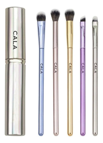 5 Piezas Kit De Brochas Y Estuche De Viaje (kit Multicolor)
