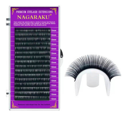 Cílios Nagaraku Fio A Fio E Volume Russo Curvatura D 0.15mm 11mm