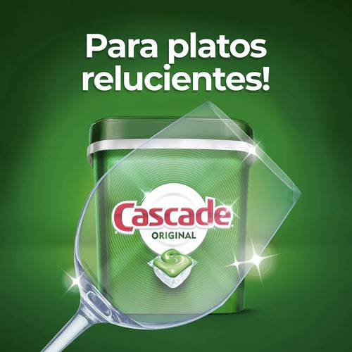 Imagen 9 de 10 de Detergente Lavavajillas Cascade Capsulas Caja Plástica X 60u